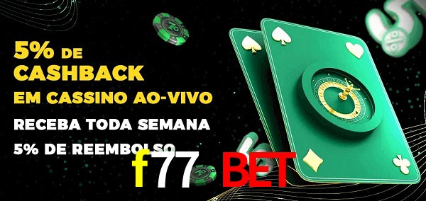 Promoções do cassino ao Vivo f77 bet
